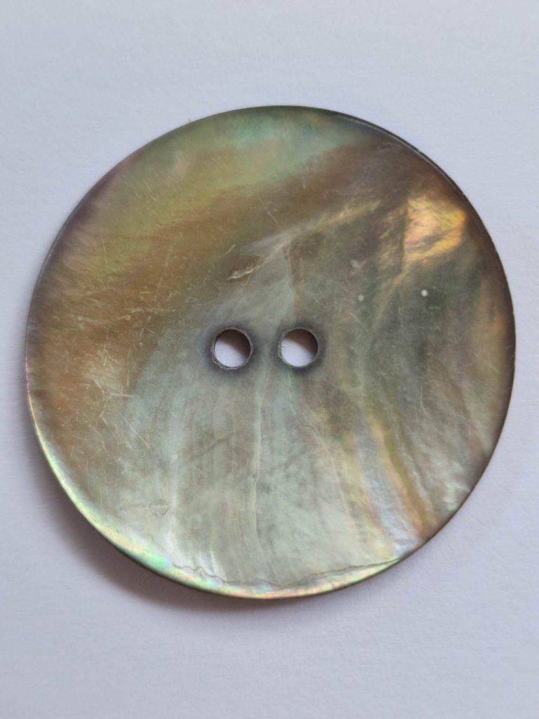 Shell Button Silver Silver Smoked Akoya Shell Button - The Button Queen