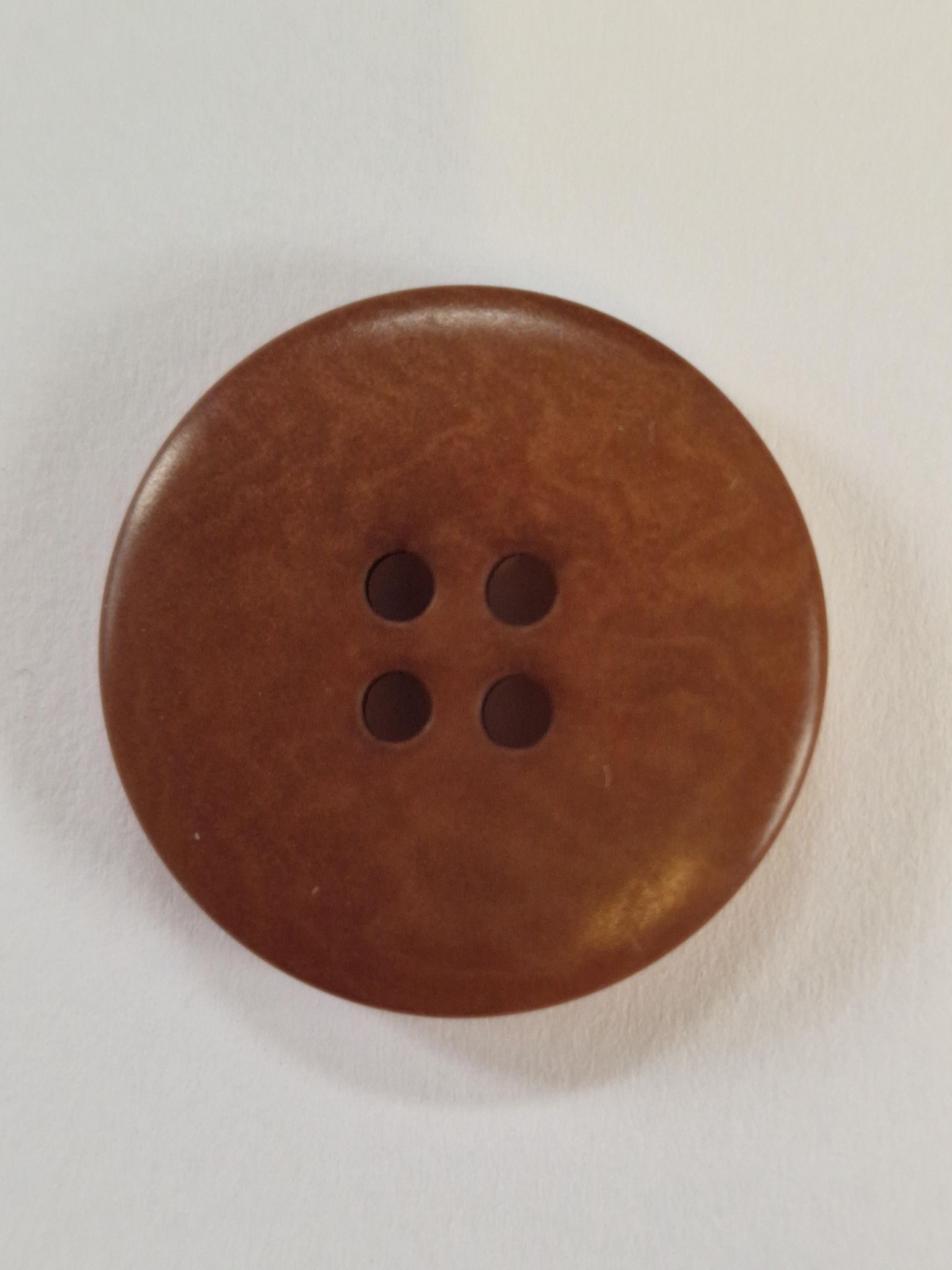 Tan Brown 4 hole corozo Button - The Button Queen