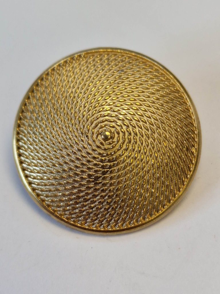 Gold Rope Design Domed Button - The Button Queen