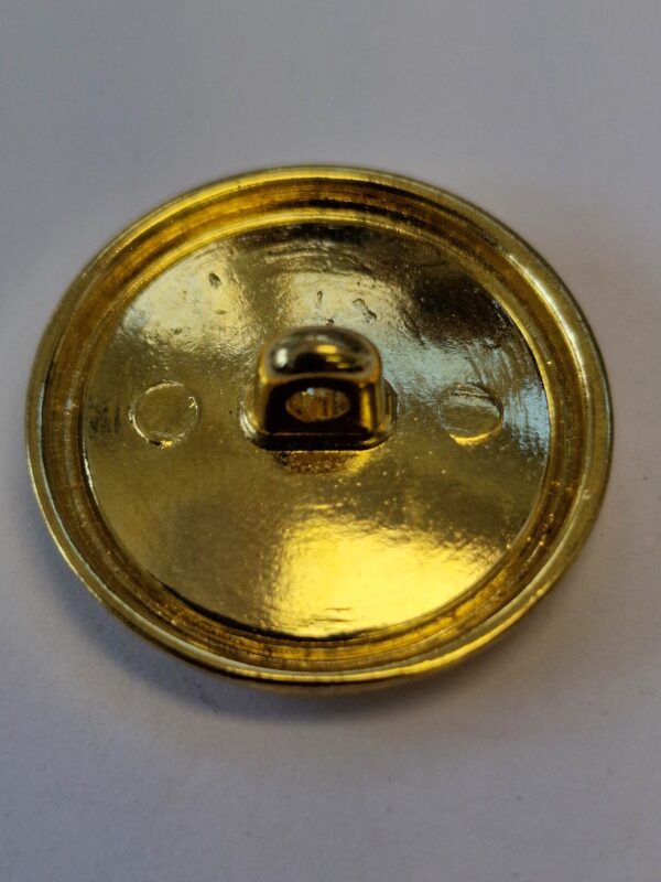 Gold and Navy Lyre & Laurels Blazer Button - The Button Queen