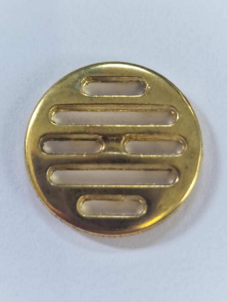 Gold Slot Design Button - The Button Queen