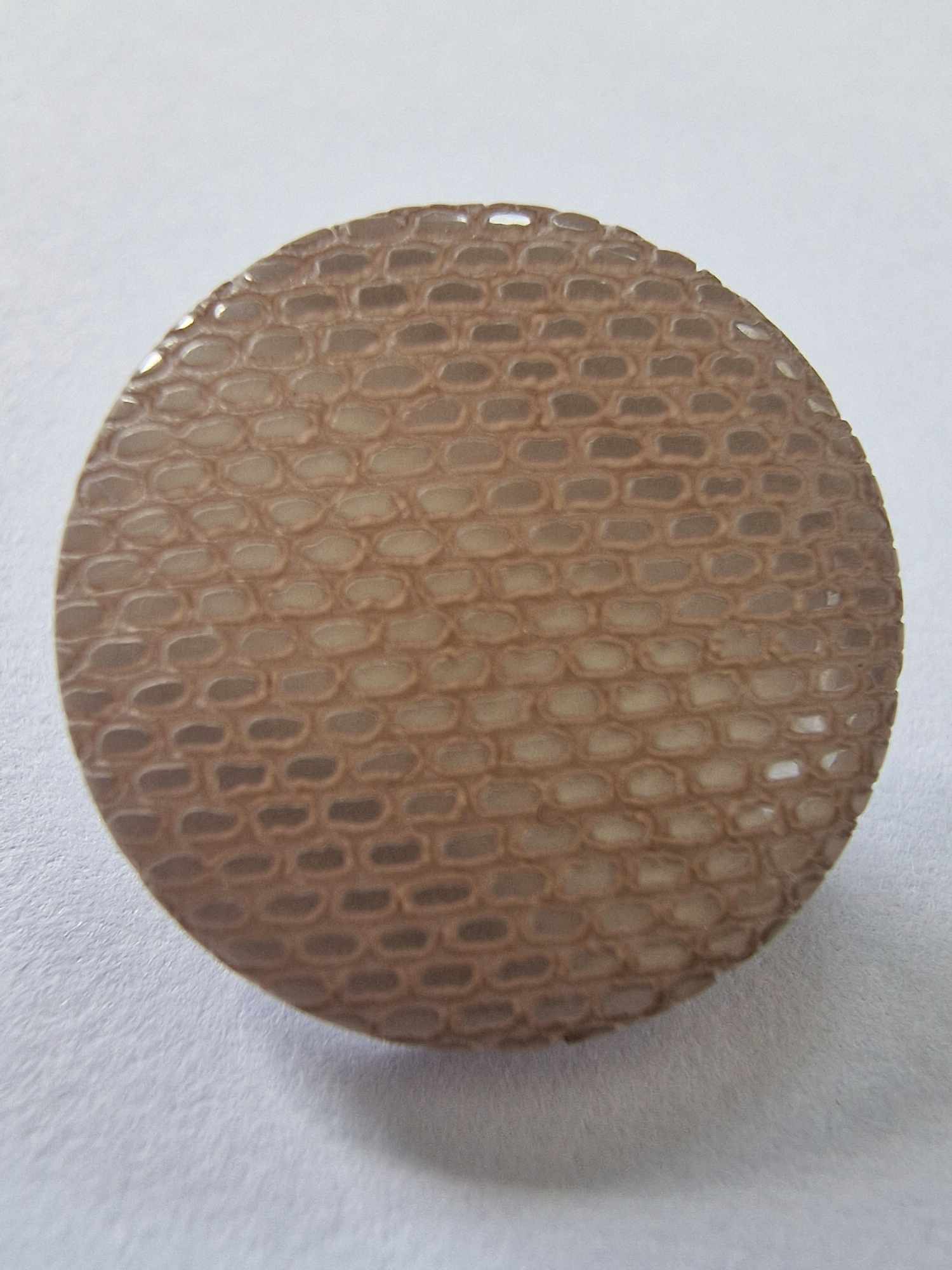 Silver Textured Button - The Button Queen