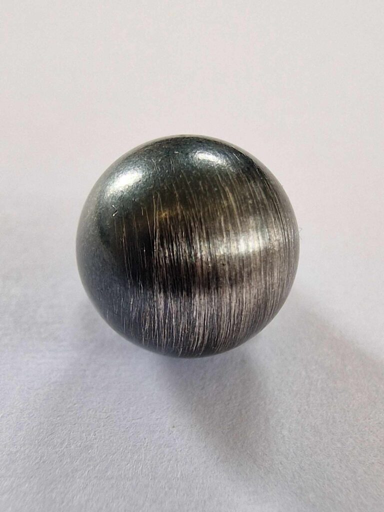 Half Silver Ball Button - The Button Queen