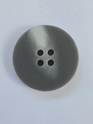 Grey Classic Flat 4 Hole Button