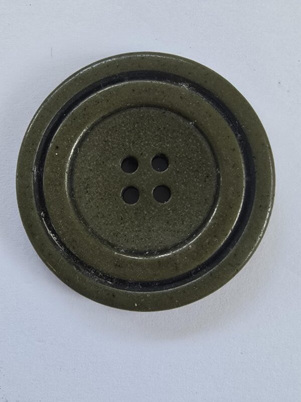 Green 4 Hole Double Rim Button