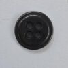 Black 4 Hole Metal Shirt Button