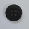 Black 4 Hole Metal Shirt Button