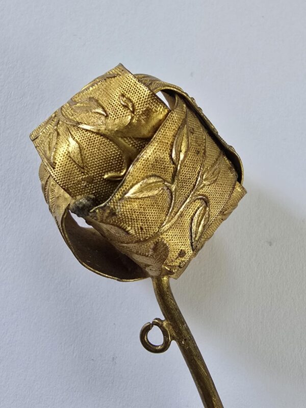Stamped Brass 1920's Hat Pin