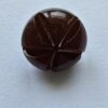 Brown Hand-Cut Plastic Shanked Button