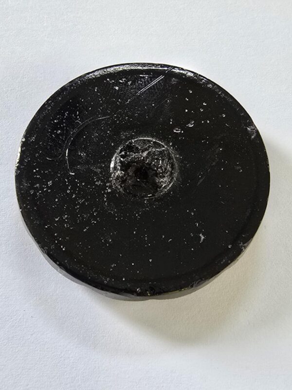 Gold and Platinum Lustre Glass Shanked Button