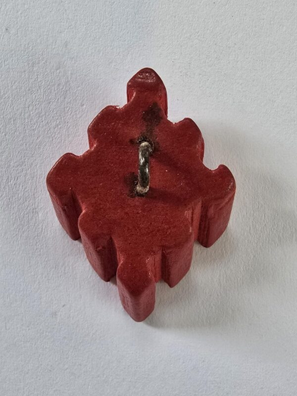 337e6f09-d7ac-4224-b901-f97dc0922abe Red Cut Wood Toggle 1940's