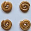 Vintage 2 Hole Swirl design button