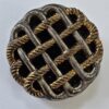 Gold and Platinum Lustre Glass Shanked Button