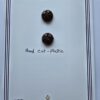 Brown Hand-Cut Plastic Shanked Button