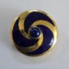 Silver Gilt, Lapis and Enamelled Button