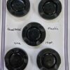 Hand Tooled Vintage Plastic 2 Hole Buttons
