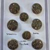 A set of Stamped Brass