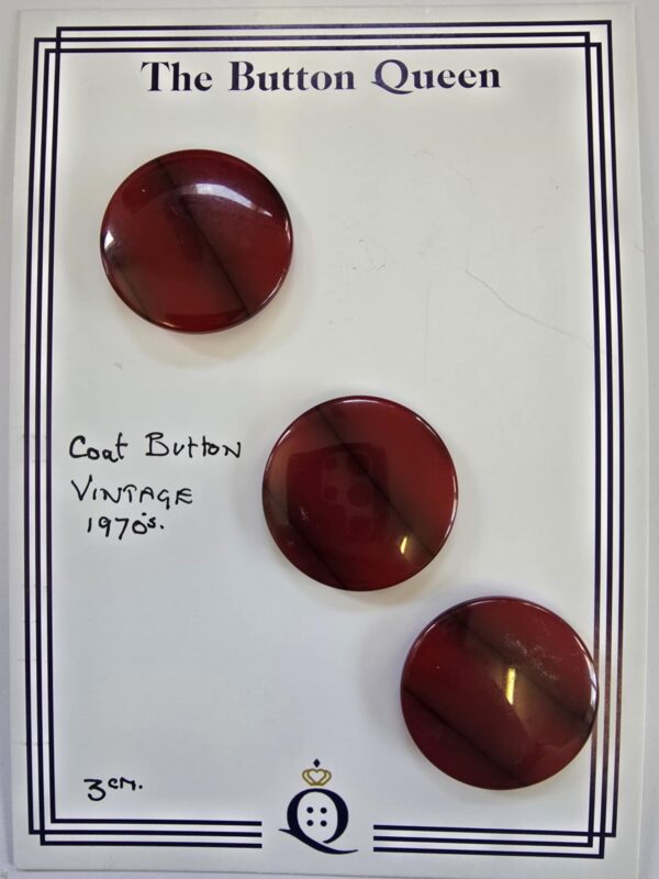 Vintage Red Coat Buttons