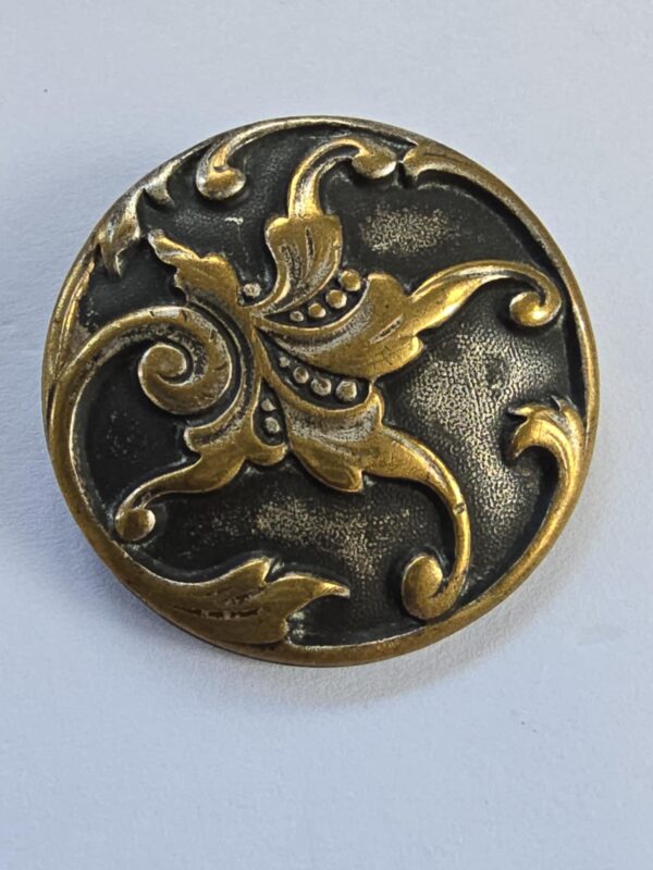 Brass Mounted on Silver Plated Button