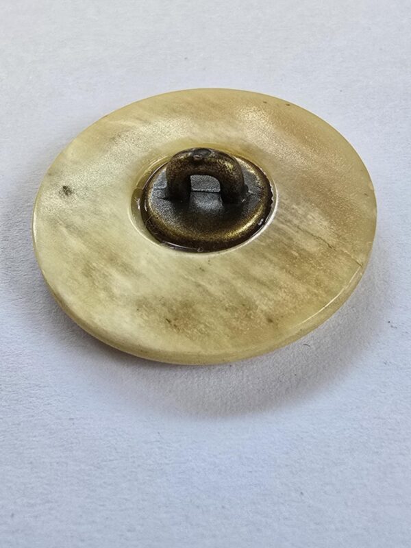 125f52d3-1977-4510-983e-de540a79aee7 Pale Blonde Shanked Rimmed Horn Button