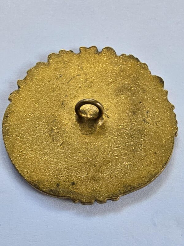 Stamped Brass and Hand Painted Enamel