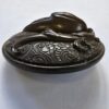 51e943f7-32cf-47dd-8c17-c888fe05dfe9 French Pressed Horn 19th Century Button