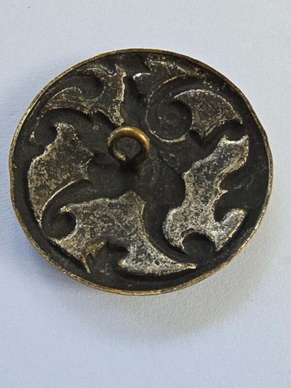 Brass Mounted on Silver Plated Button