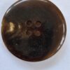 Narrow Rim Flat 4-Hole Brown Horn Button