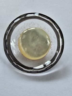 Glass and Mother of Pearl Button