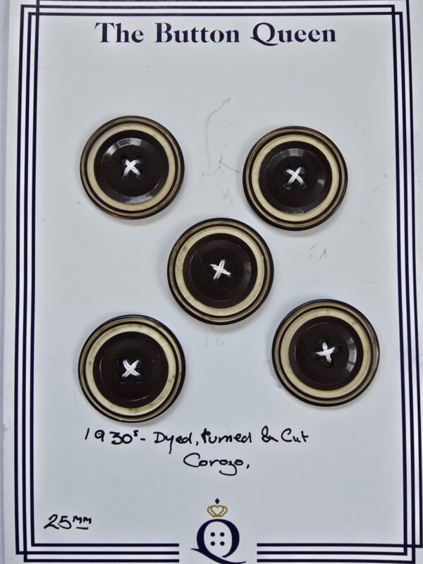 Set of Vintage Corozo Button