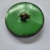 Green Glass with Platinum Lustre Button