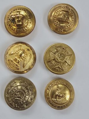 Assorted Vintage set of Coatee Brass Buttons