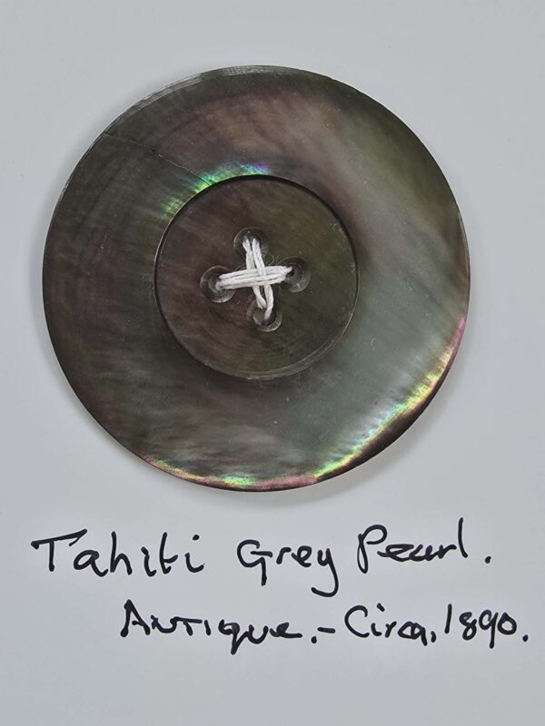 Antique Grey Tahiti Pearl Button
