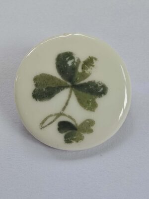 Hand Painted 'Shamrock' on Porcelain
