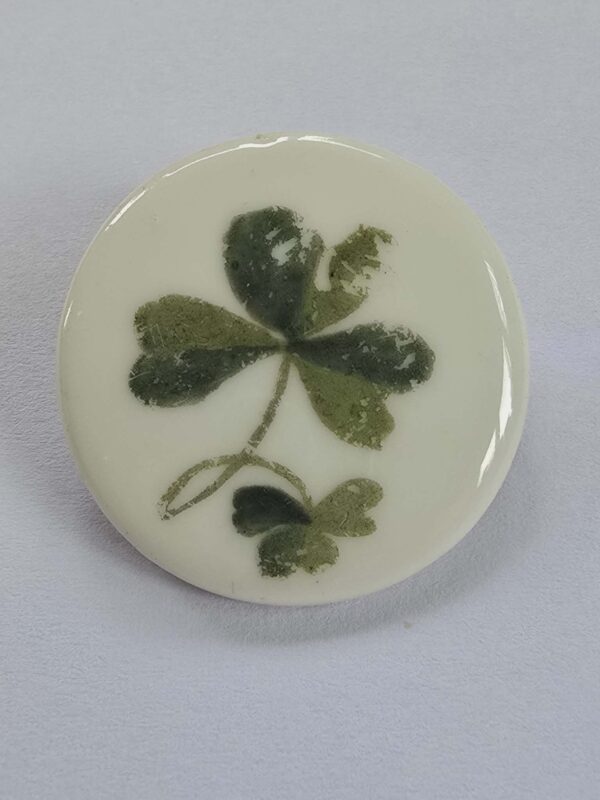 Hand Painted 'Shamrock' on Porcelain