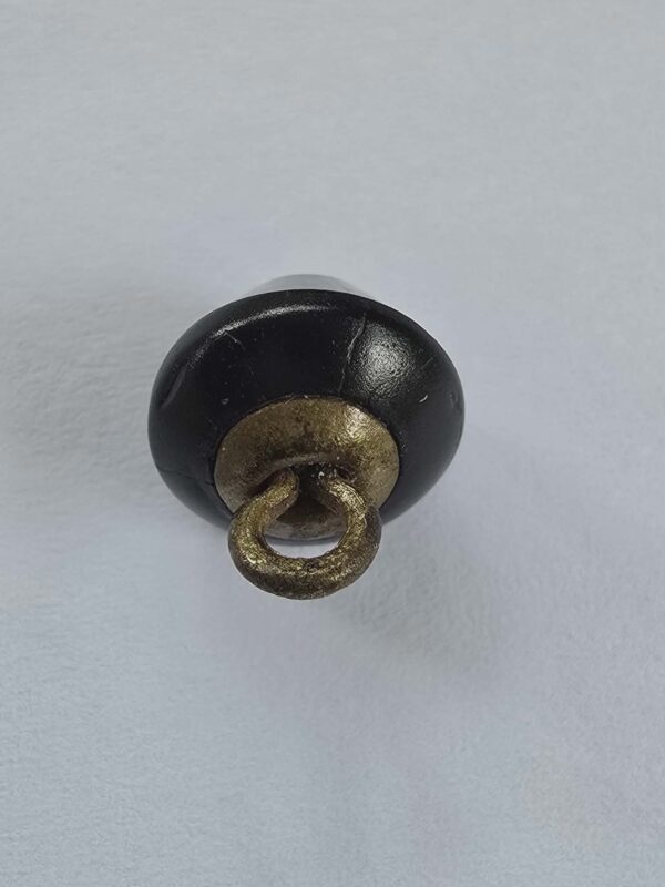 Set of Black Facetted Glass Buttons