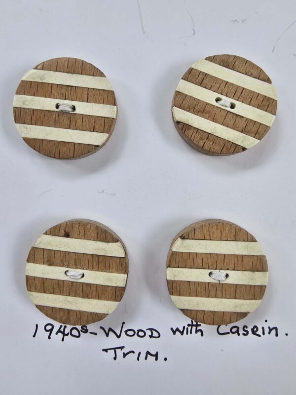 Set of Vintage Wood and Casein