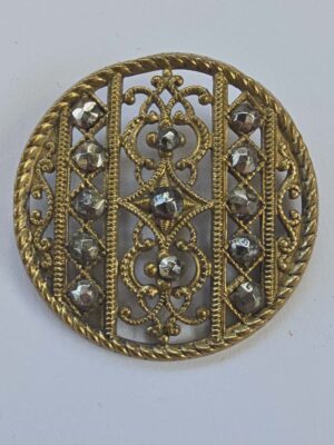 Finely Pierced Brass and Cut Steel