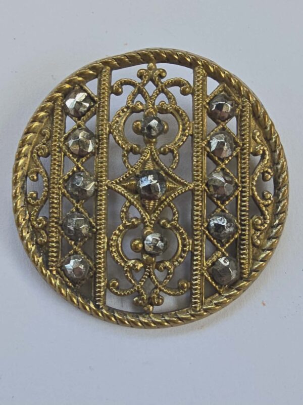 Finely Pierced Brass and Cut Steel