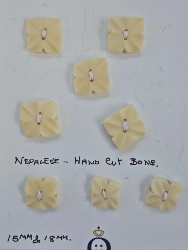 A Set of Hand Cut Nepalese Bone