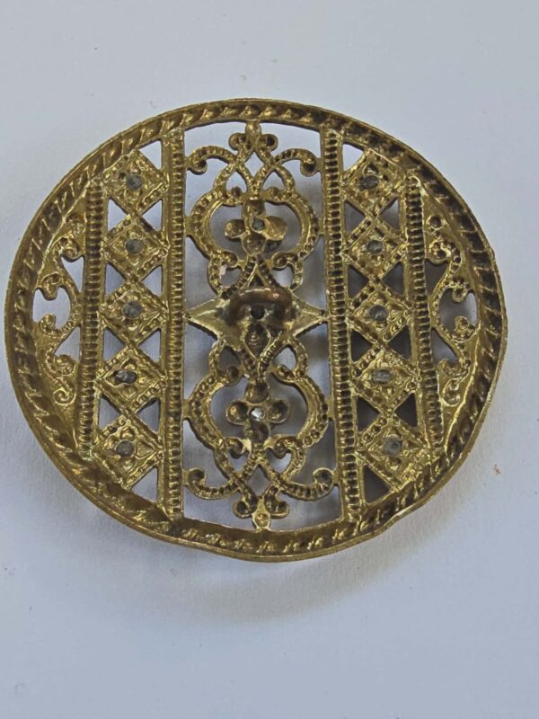 Finely Pierced Brass and Cut Steel