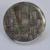 Sliver Plated Brass Basket Weave Design Button