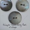Vintage Simple Grey Tahiti Grey Pearl