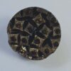 Black Glass with Gold Lustre Buttons
