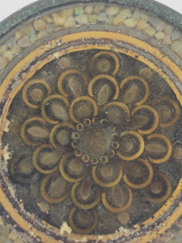 Shell Mosaic & Foil Button