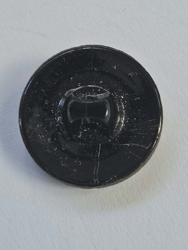 Black Glass with Gold Lustre Buttons