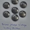 Set of Silver Plated "Pelican with Crown" Livery Buttons