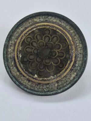 Shell Mosaic & Foil Button