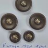 dc2f8920-87b8-40bc-9116-b5b65801bd5b 2 Part Vintage Brown and Gold Brown Button