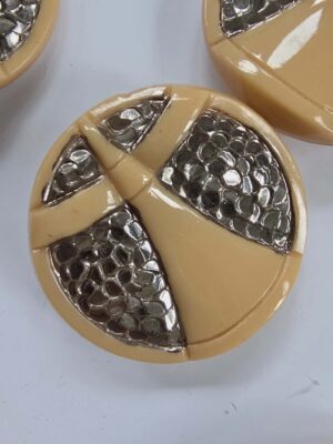 Beige and Lustre Glass